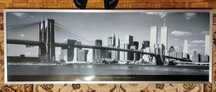 NY duży plakat obraz rama New York WTC Jeff Lepore 153x55