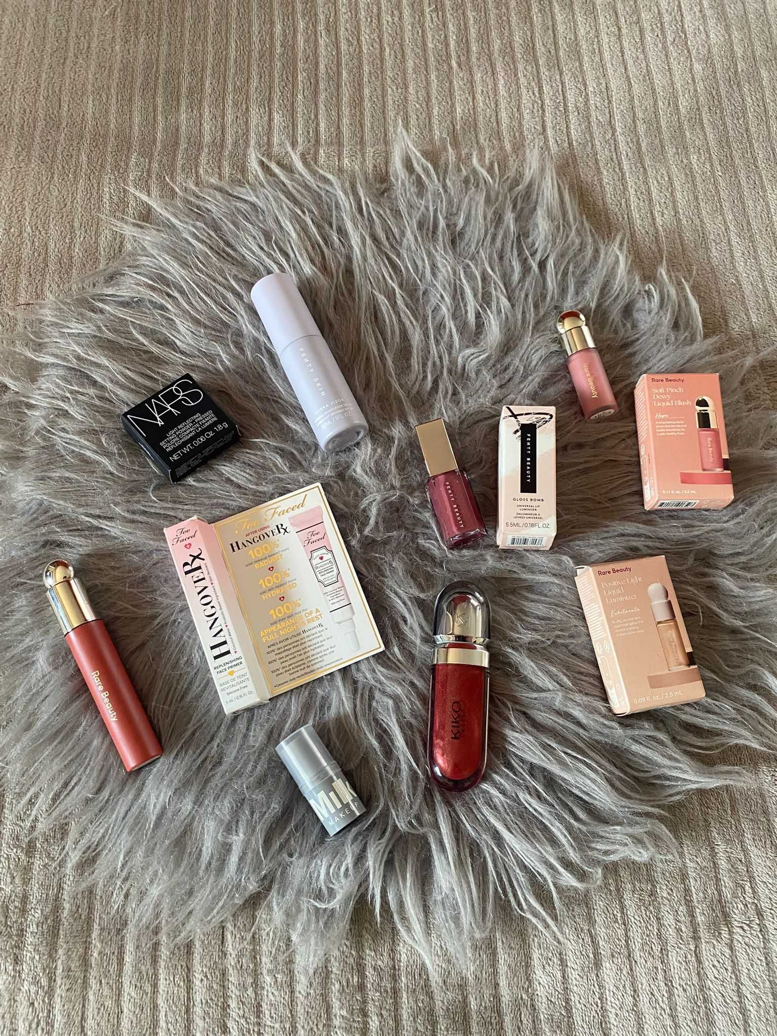 Lote Conjunto de Maquilhagem Sephora, Rare Beauty, Kiko, Fenty Beauty