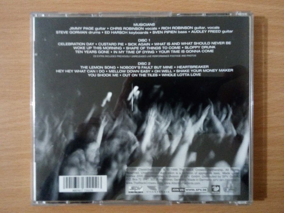 JIMMY PAGE & THE BLACK CROWES - Live at the Greek 2xCD