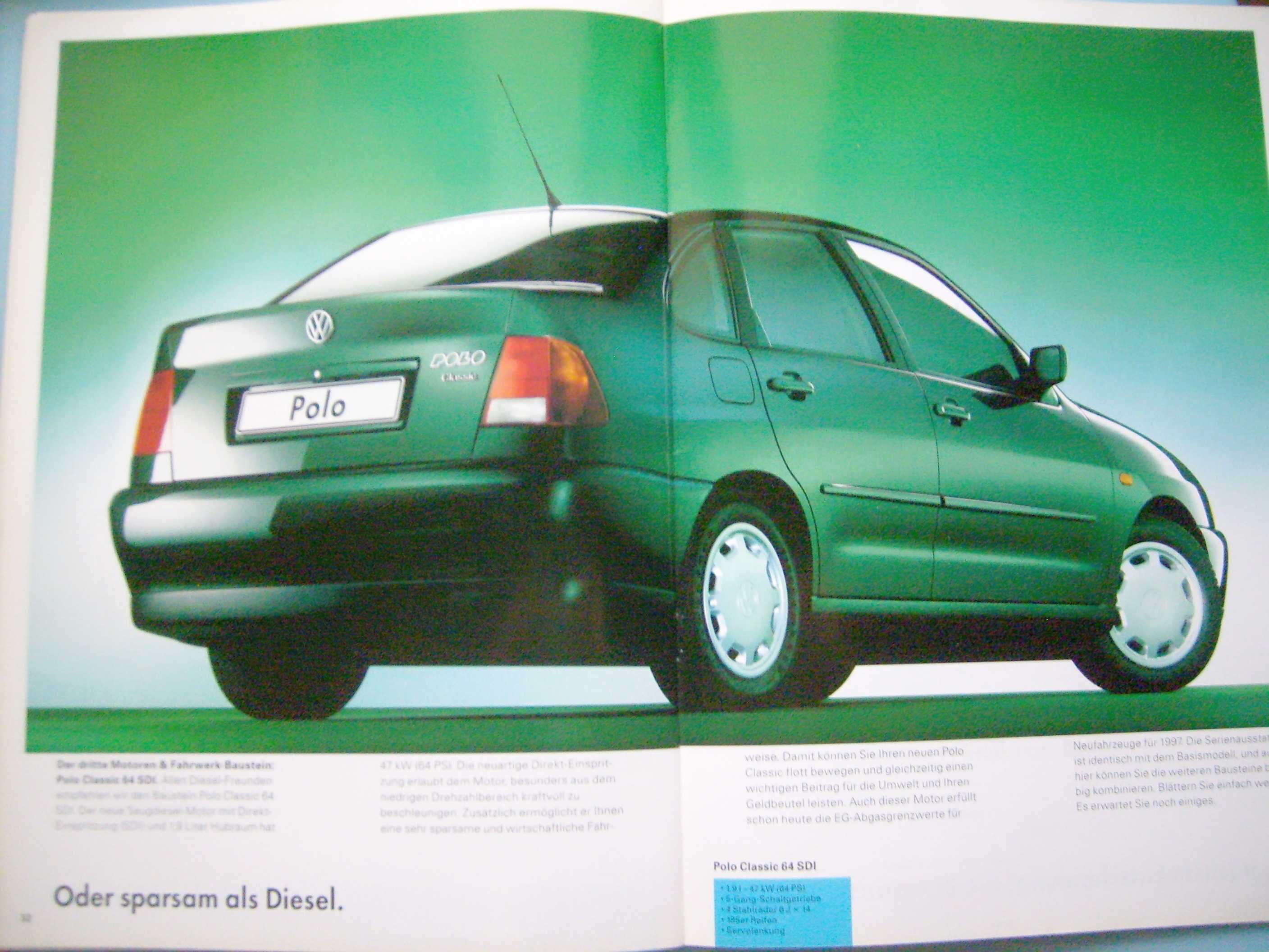 VW Polo Classic '96 + Polo Variant '00 PL * dwa prospekty - 116 str.