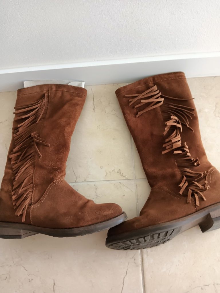 Botas cano alto Camel 37