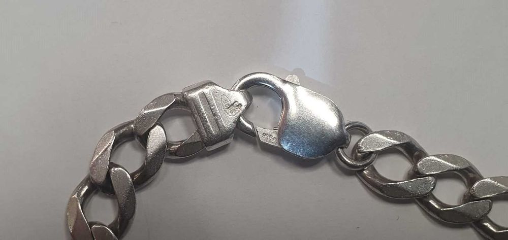 Srebrny łańcuszek 925 59,10 g. 55 cm - Madej Gorlice Mickiewicza -