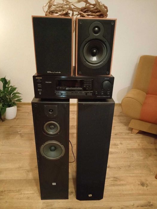Zestaw Amplituner Onkyo + Głośniki + Okablowanie