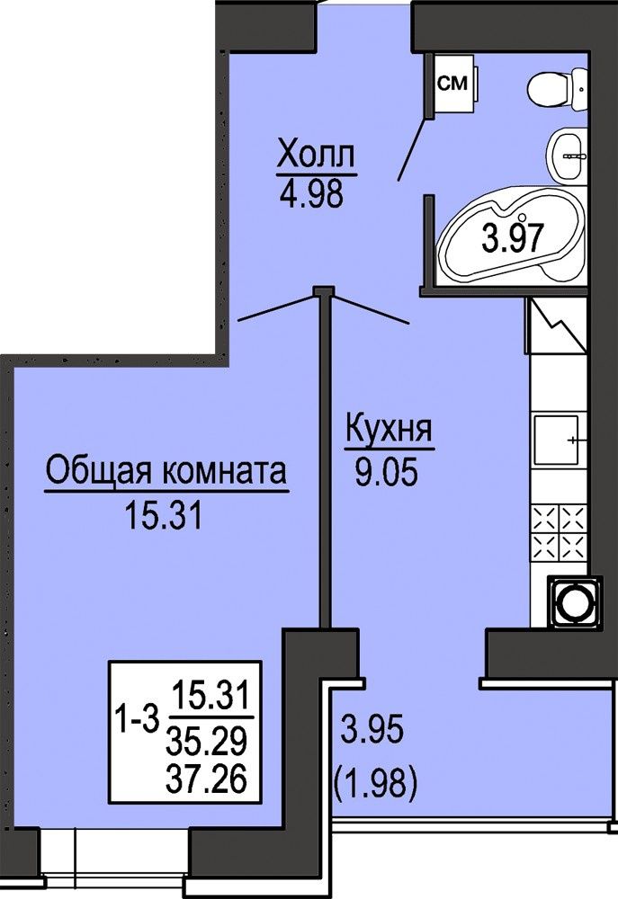 ДОМ ГОТОВ Первый взнос 17700$. 38кв.м.РАССРОЧКА НА 24МЕС.