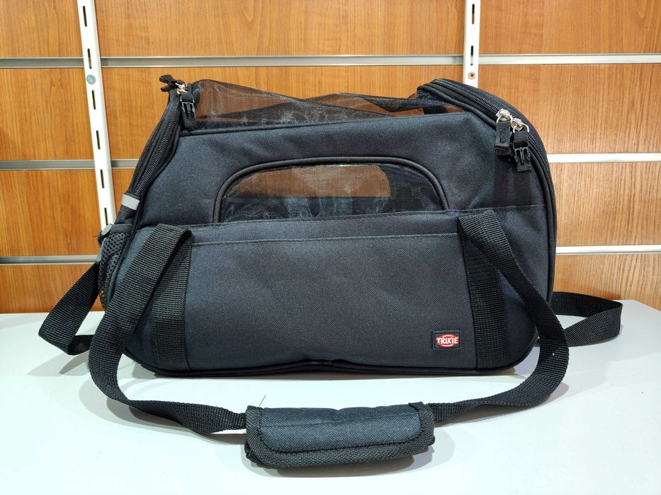 Nowa Torba transportowa tkanina Trixie czarny XS 19 cm x 28 cm x 42 cm