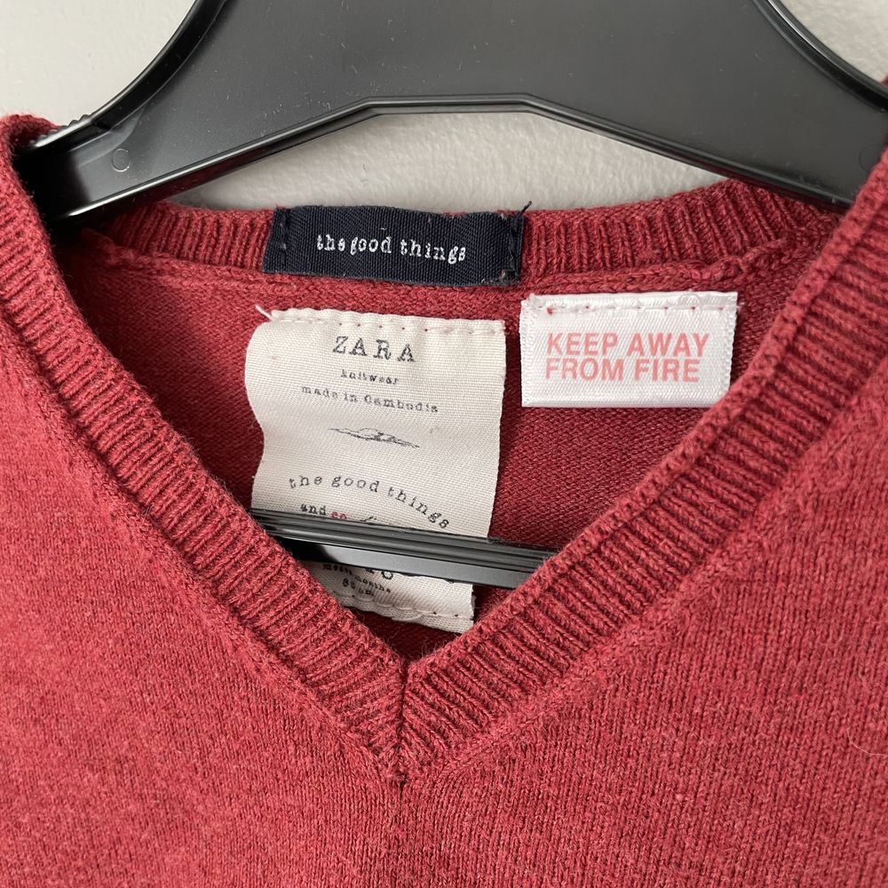 Zara sweterek sweter bawełna cienki 86