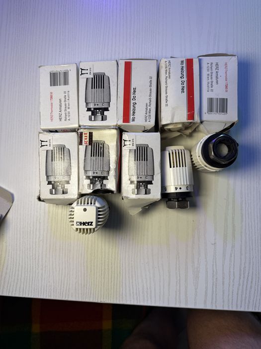 Danfoss, Herz, Heimeier. Термостатична головка, клапан