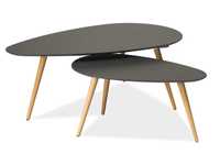 komplet 2 stołów w stylu skandynawskim marki NOLAN
