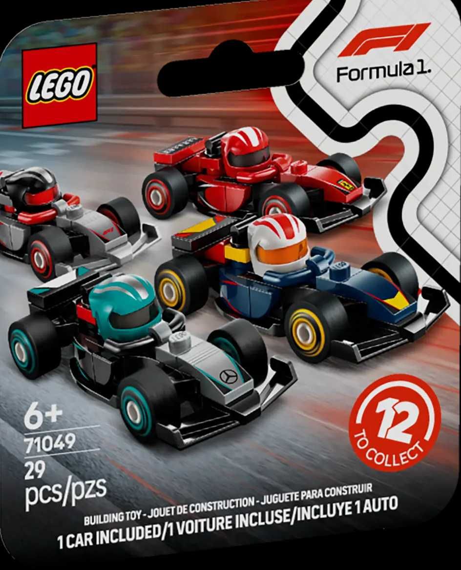 71049 - lego minifigures - bolid formuła f1 academy;