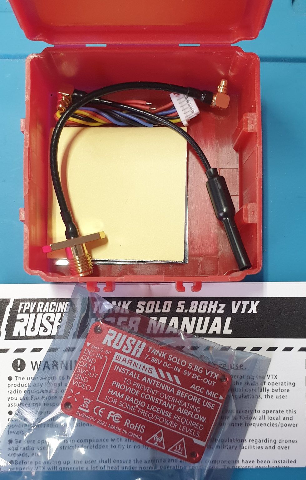 Видеопередатчик VTX RUSH TANK SOLO 5,8 ГГц