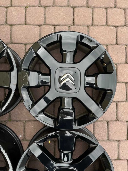 Oryginalne alufelgi Citroen OE C4 CACTUS 4x108 17 cali CZARNE