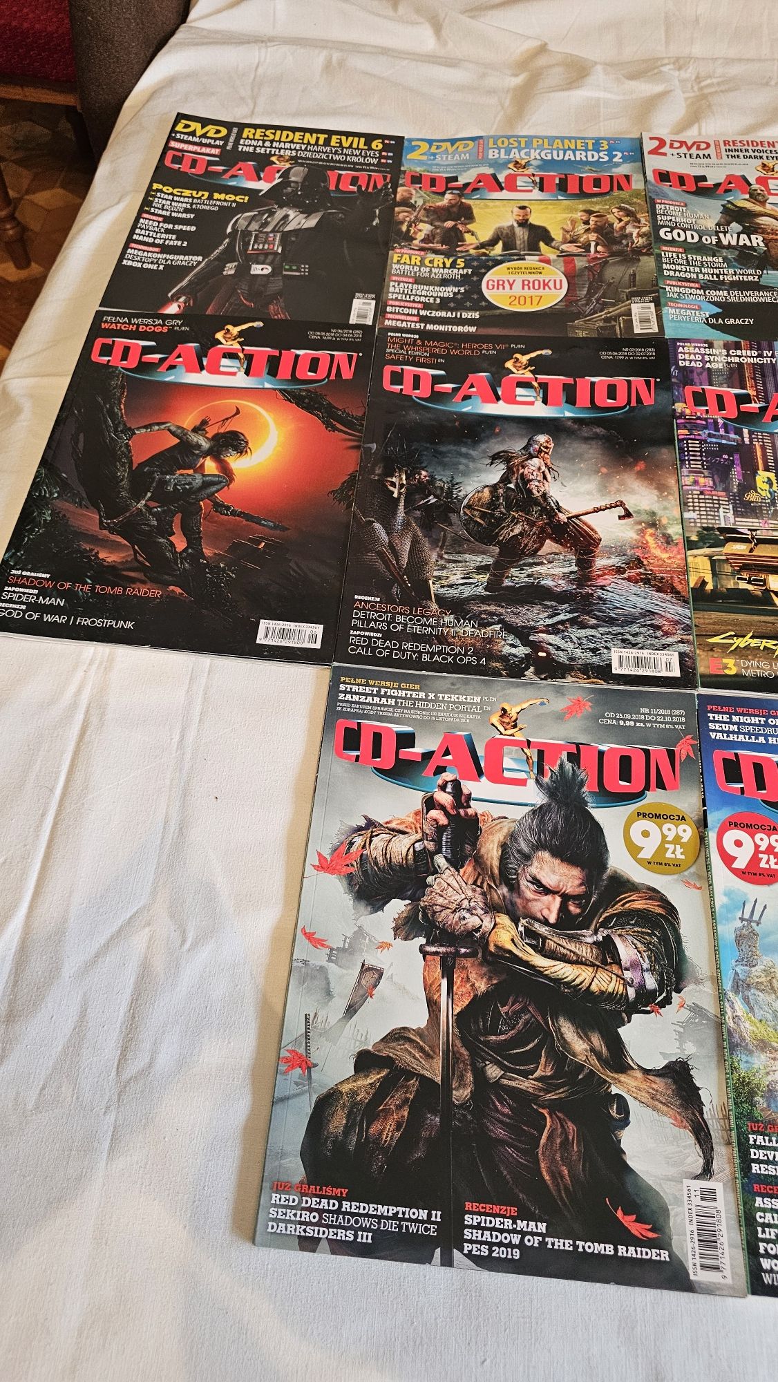 Sprzedam cały rocznik Cd-action z 2018 roku . 13 numerów .