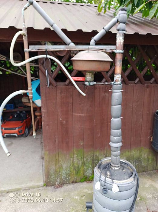 Destylator miedziany , keg 50l