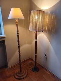 Lampa drewniana stojąca