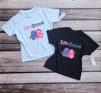 Koszulka bluzka t-shirt rozmiar 92-170cm biala czarna Lilo i Stitch
