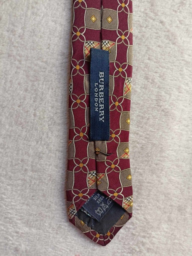 Krawat Burberry jedwab /Unisex