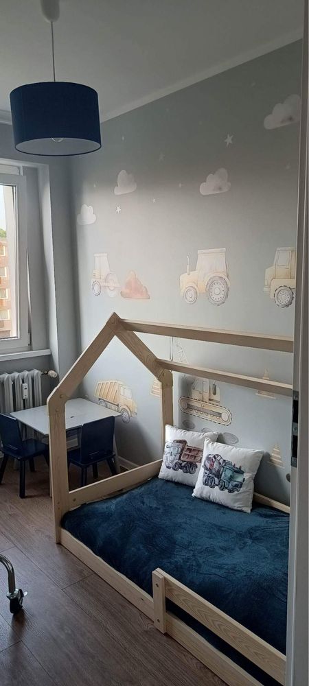 Łóżko dziecięce domek z materacem