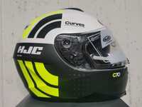 Capacete Integral HJC C70 Curves White/ Yellow ( NOVOS )