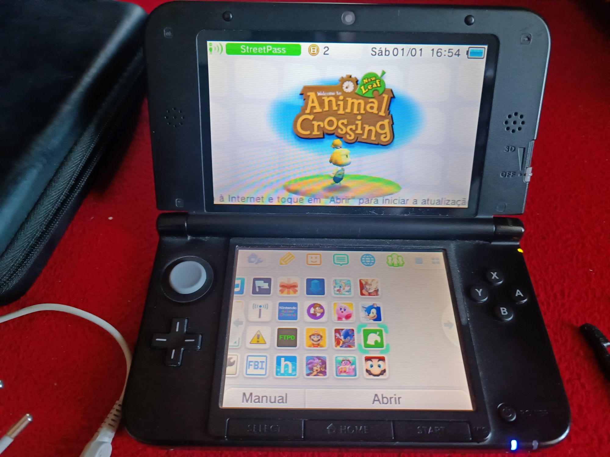 Nintendo 3DS XL com muitos jogos e extras