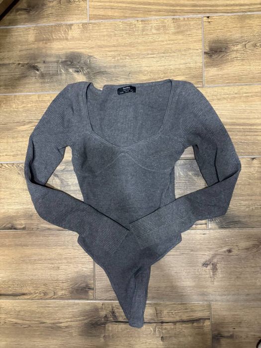 Боді Bershka сірий