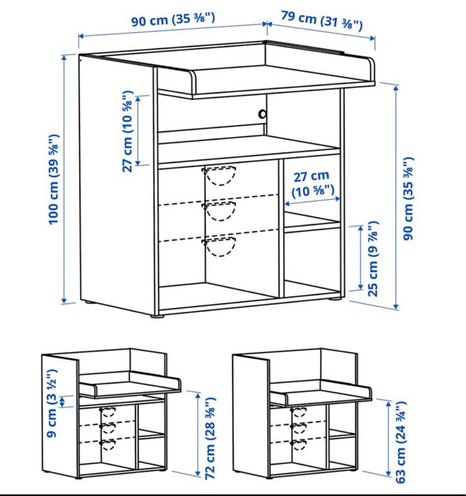 Stół do przewijania Smastad IKEA