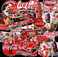 50 unidades de adesivos à prova d'água da Coca-Cola