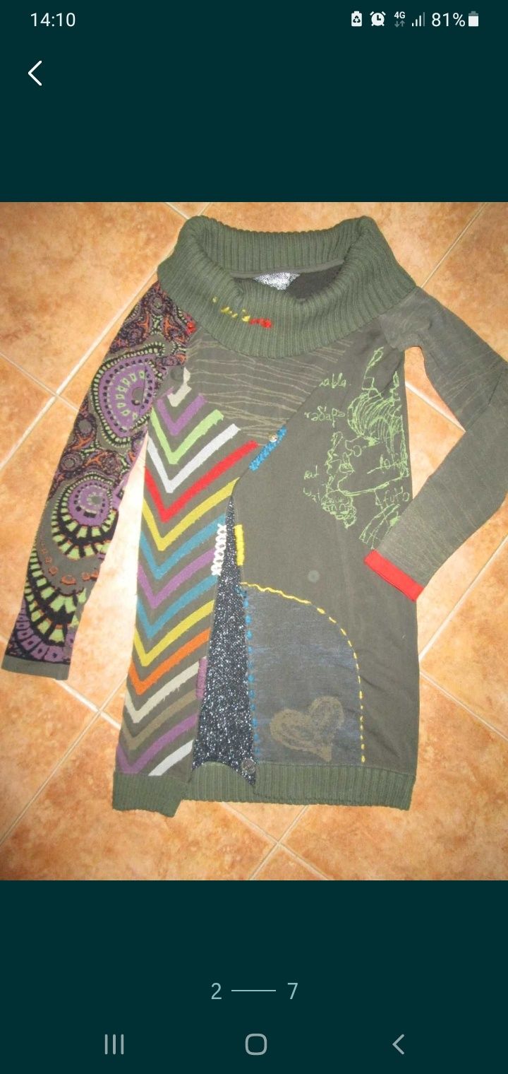 Vestido desigual  etc. e camisola tamanho M