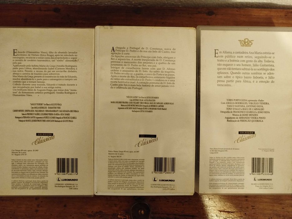 Cassete Video, Clássicos filmes portugueses