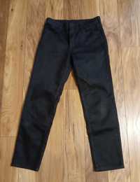 Spodnie H&M czarne dżinsowe r. 164
