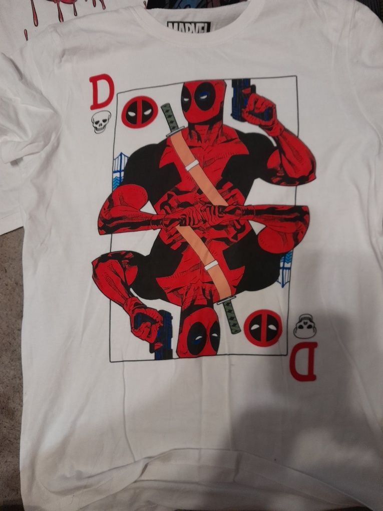 4 szt Podkoszulka S Marvel T-shirt S Deadpool Podkoszulka  S House