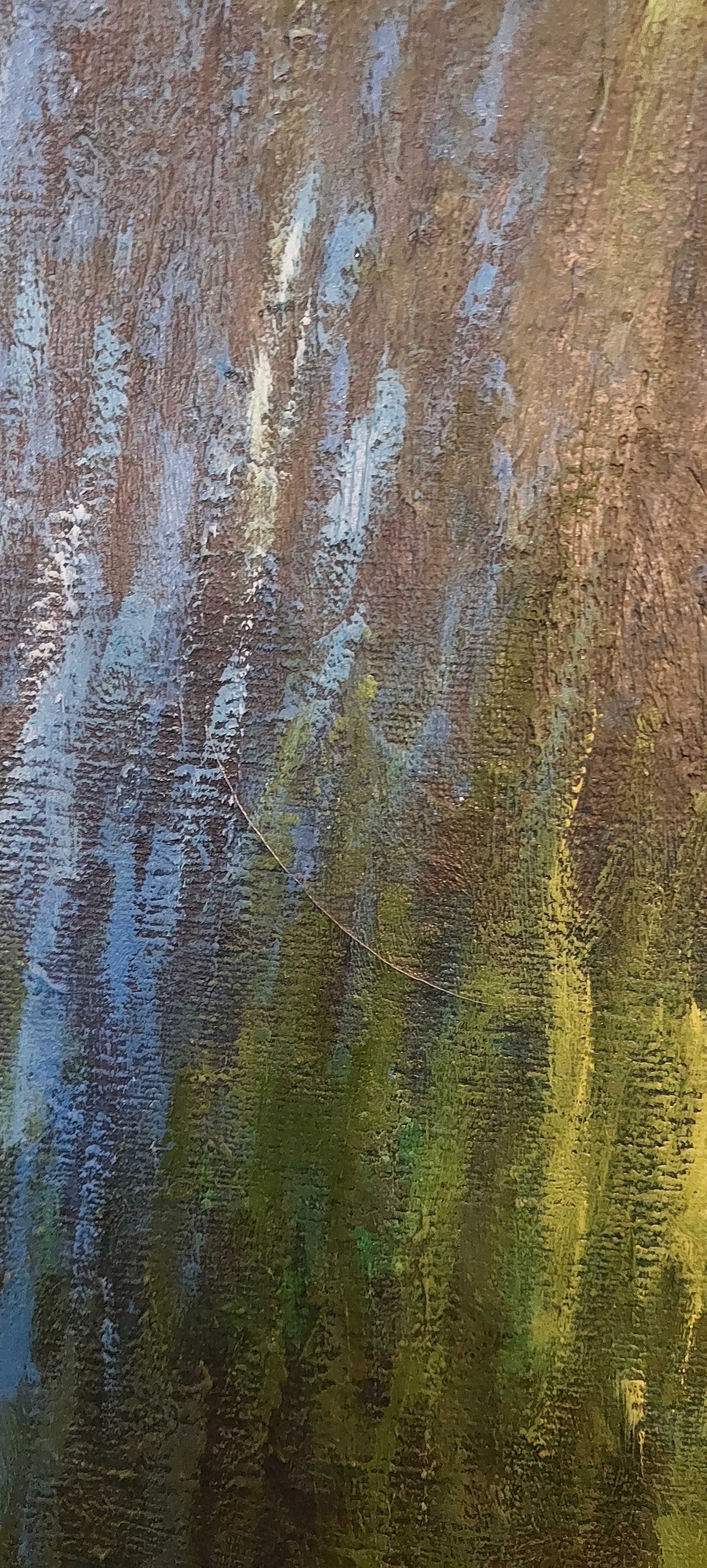 Obraz olejny na płótnie Claude Monet - Nenufary w Oranżerii - kopia