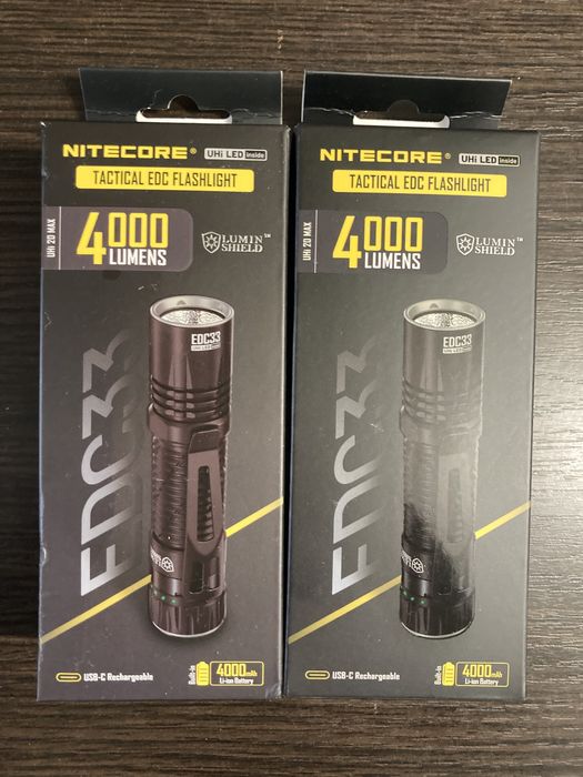 Тактичний ліхтар Nitecore EDC33 новинка 2024 року - 4000 люмен!