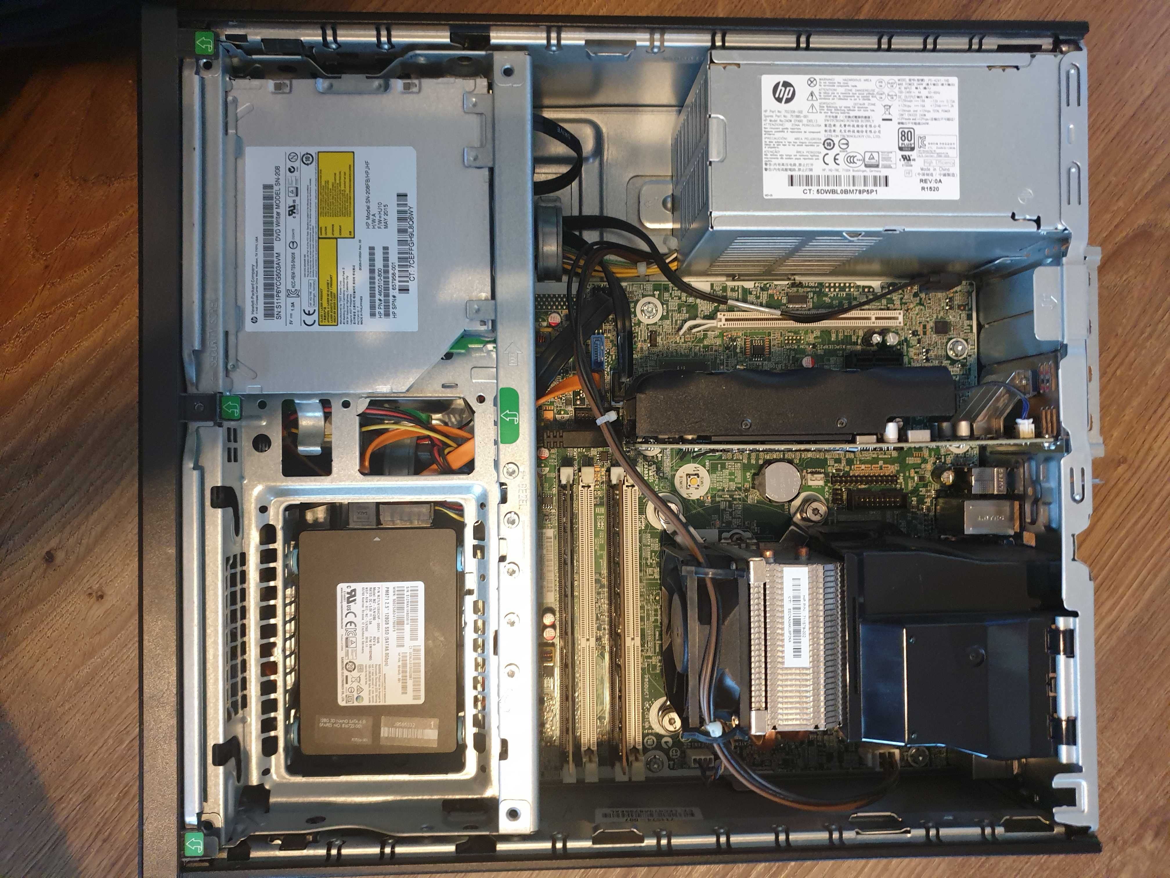 Komputer do gier HP 800 G1 SSD z Geforce 1050ti Low Profile