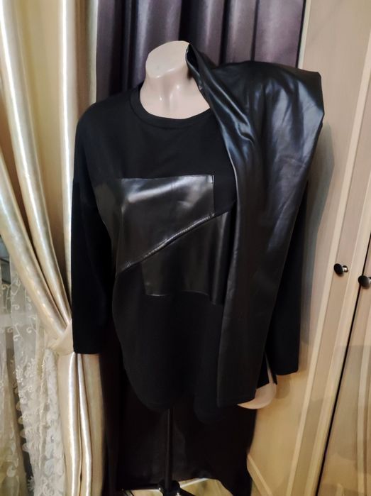 Шорты кожаные,боди яркий,юбка кожа+кроп Brooklyn ,костюм