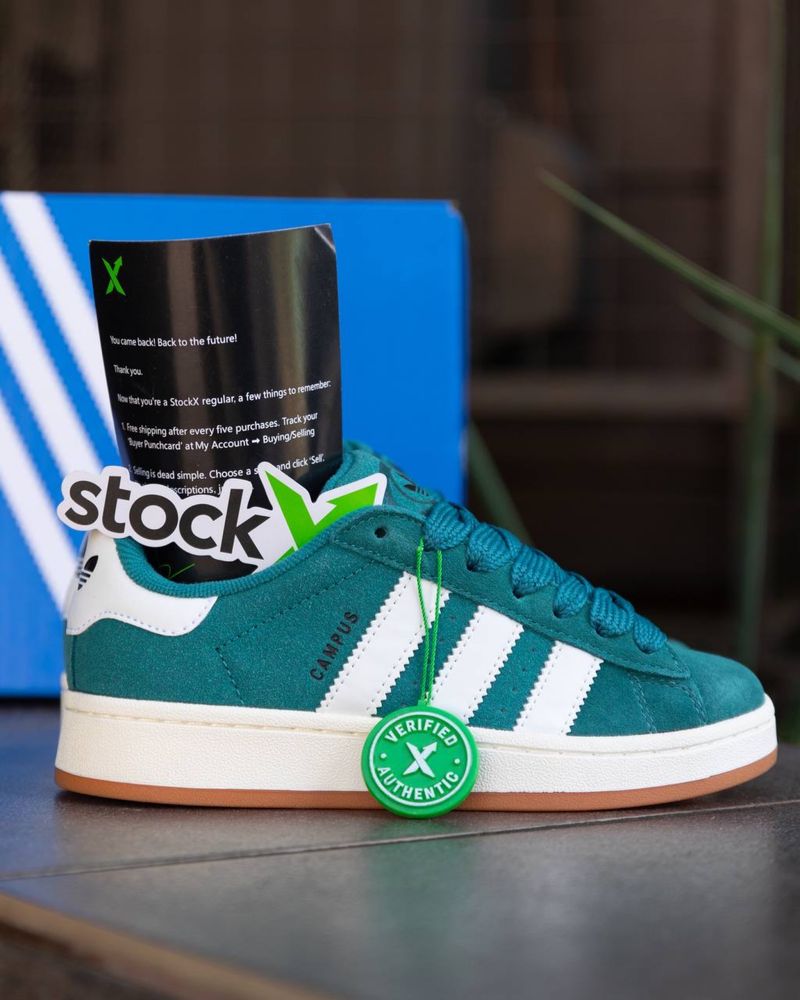 Жіночі кросівки Adidas Campus Dark Green White