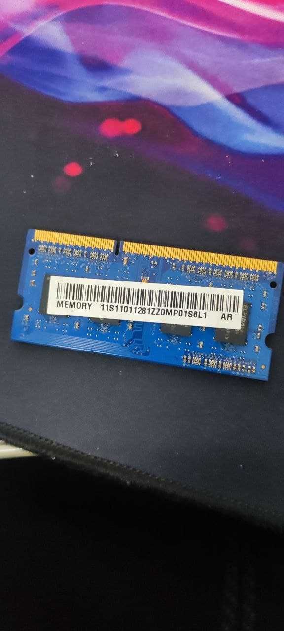 Оперативная память ноутбука 1GB  1Rx8 PC3-8500S-7-10-B1