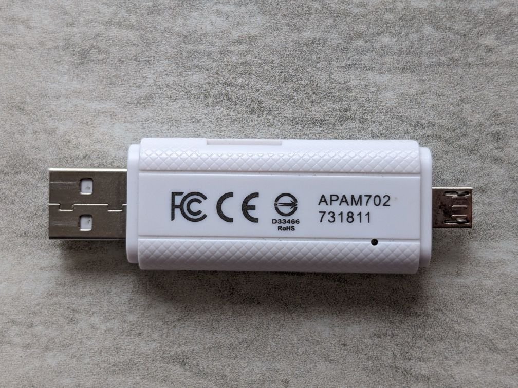 Кардридер USB 2.0/micro-USB Apacer AM702 OTG (APAM702W-1)