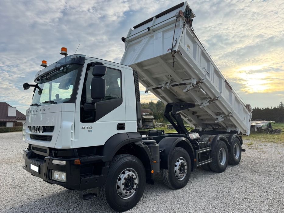 Iveco  TRAKKER 410 8X4 Kiper Meiller Hydroburta Manual Retarder Resor