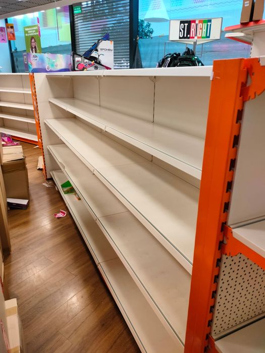 Regały sklepowe jednostronne i dwustronne Gondole Okazja FV