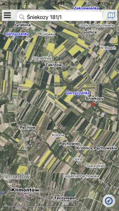 Sprzedam działkę, budowlaną, rolną   z warunkami zabudowy 2700m2