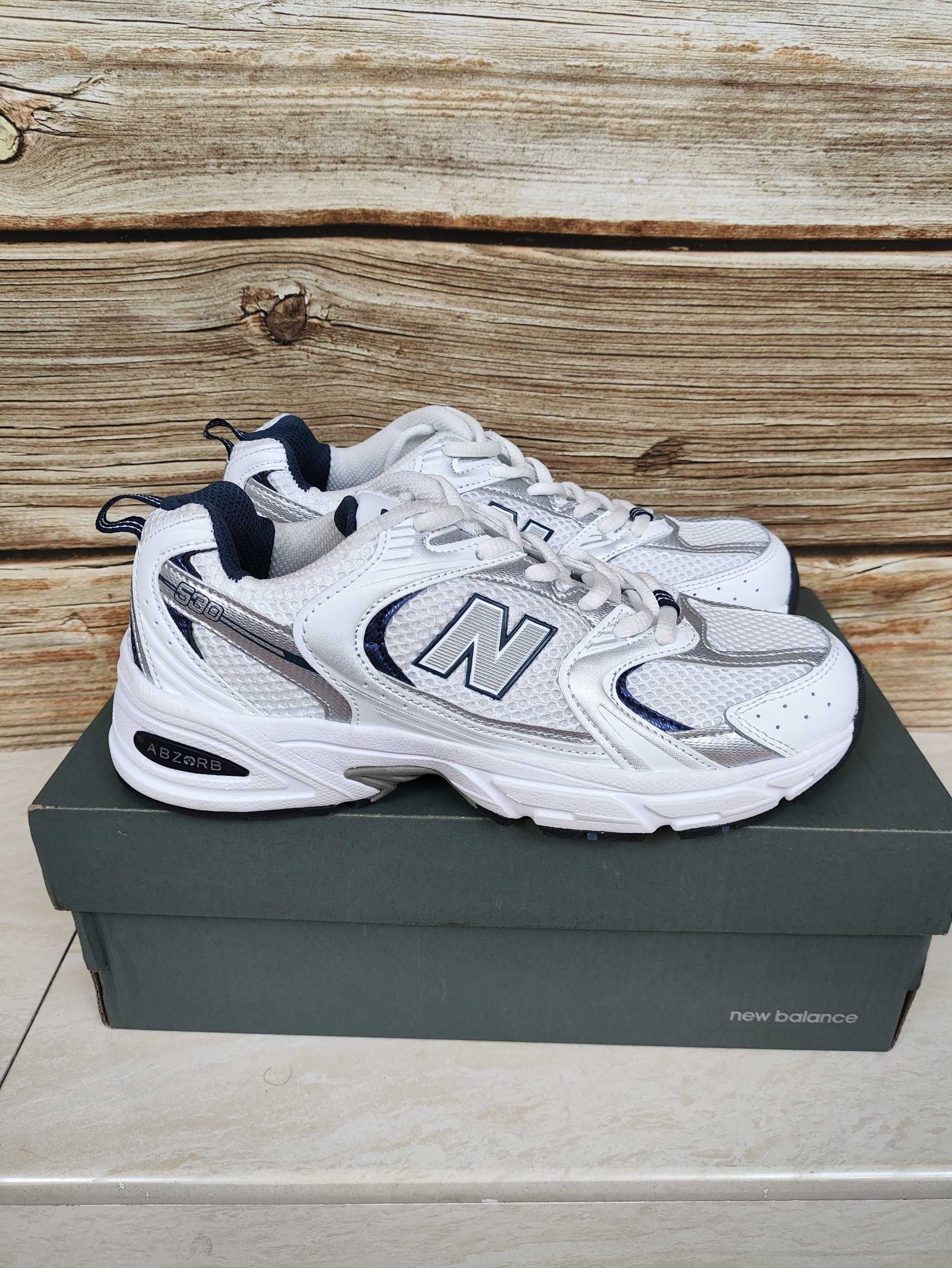 New Balance 530 White Silver Navy Eu 39