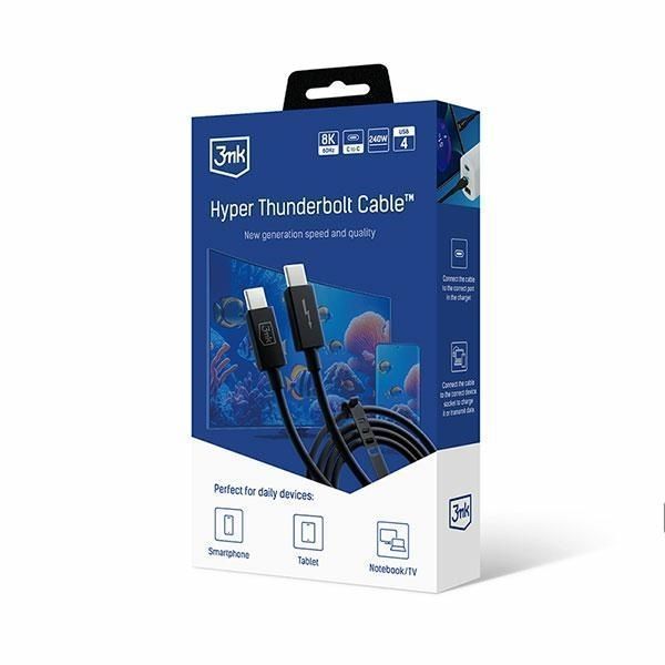 3Mk Hyper Thunderbolt Cable Usb-C/Usb-C 1M 240W 5A