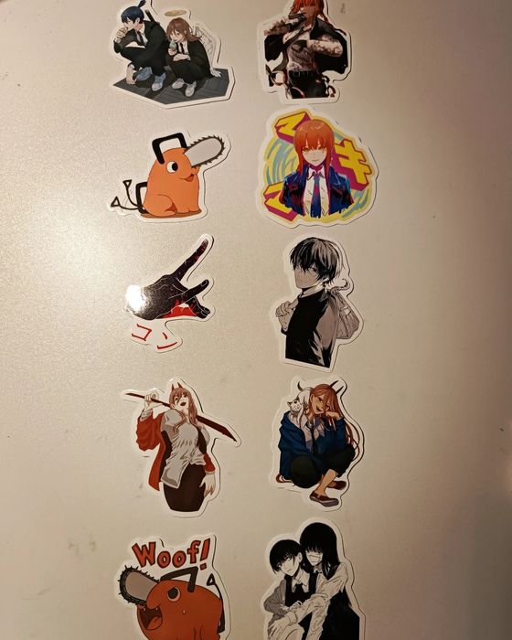 Наліпки аніме людина бензопила