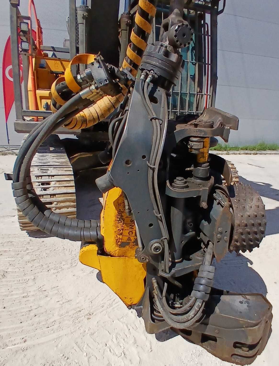 2017 Volvo EC220EL Escavadora de Rastos com cabeça de corte Ponsse
