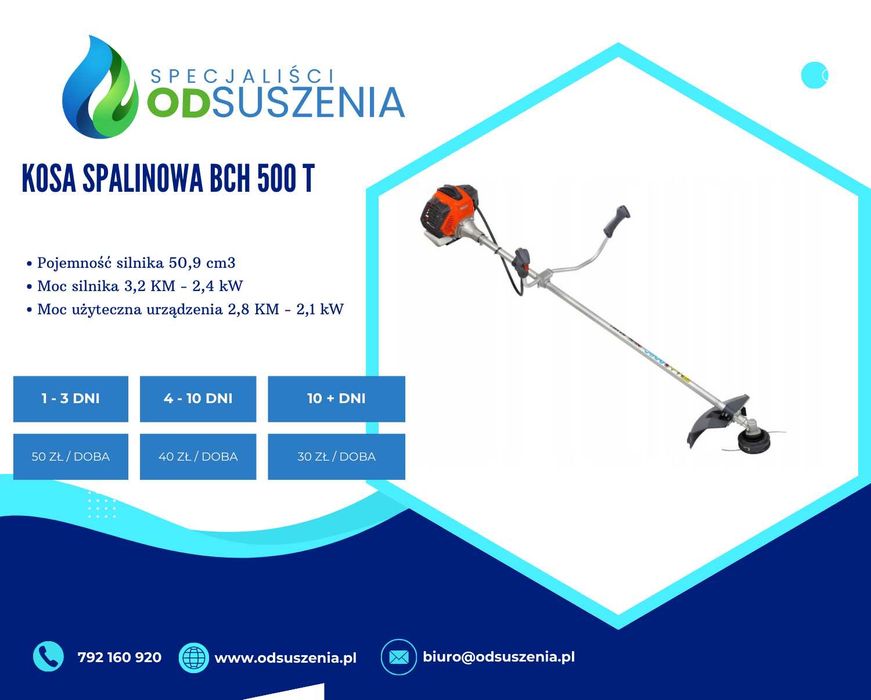 Wynajem kosa spalinowa | Kosa spalinowa wypożyczalnia