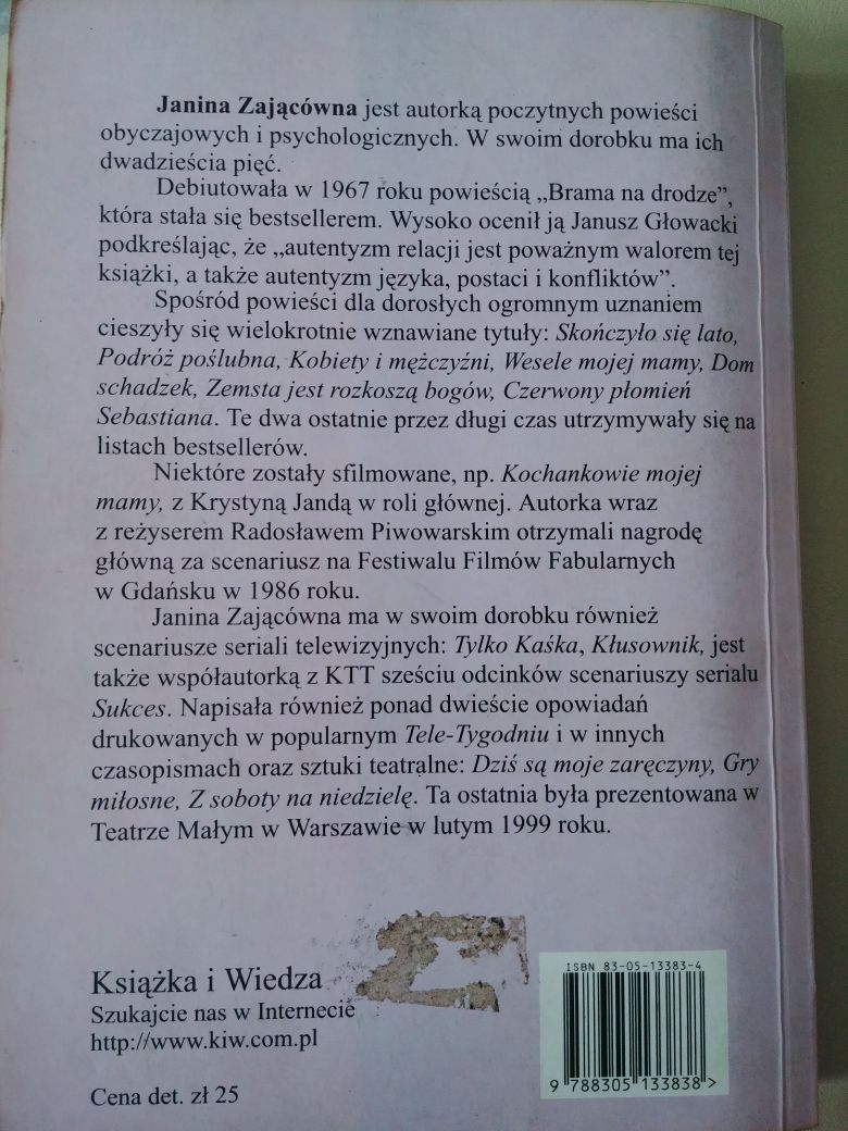Kochankowie mojej mamy Janina Zającówna
