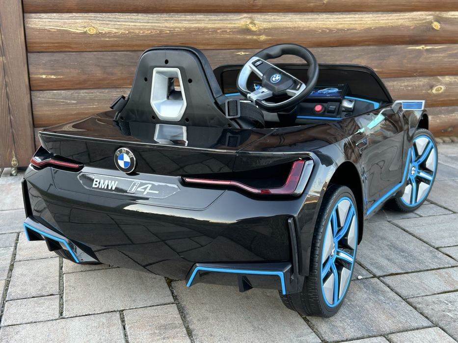 Auto Na Akumulator Samochód BMW I4 4x4 Miękkie koła EVA Skóra Pilot