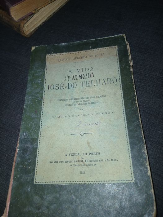 Livro de José do Telhado Primeira edição Ano 1888