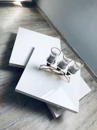 Piękna nowoczesna ława biały połysk stylowa design stolik stół