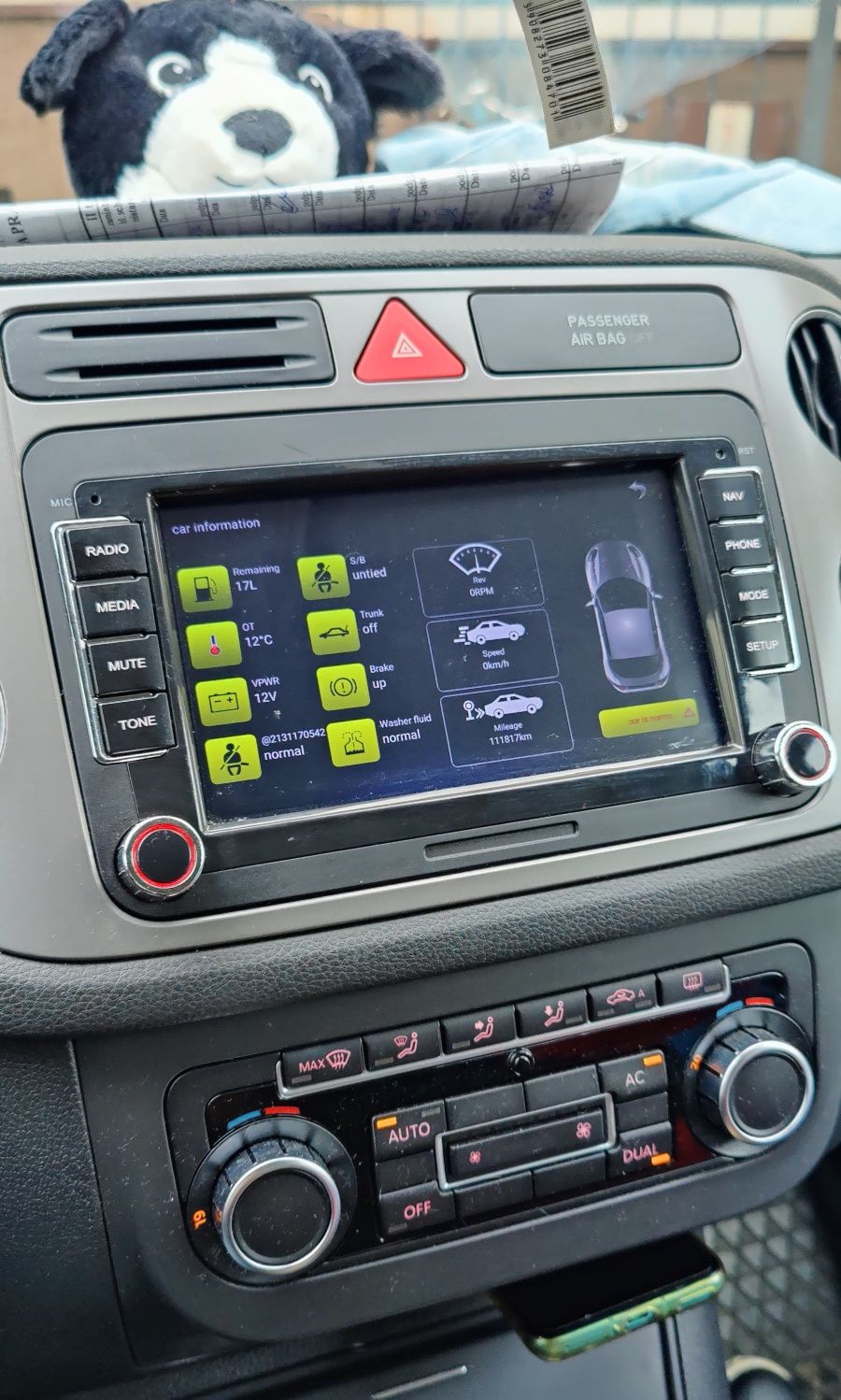 VW radio android 2GB 32GB LeeKooLuu Tiguan Golf Seat Skoda bdobry stan